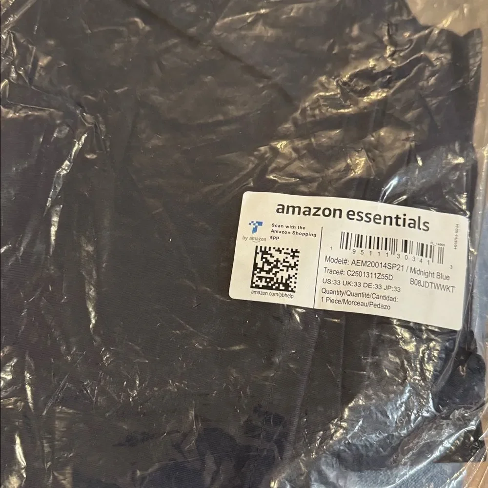 2 Colors Available Amazon Essentials Men's Straight-Fit 7" In. Stretch 5-Pocket - Picture 5 of 5